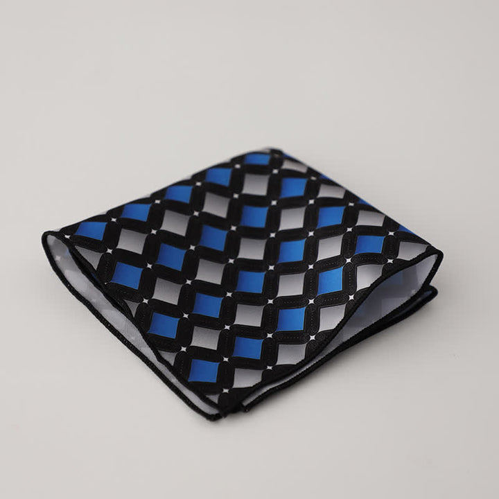 Herren Business Einstecktuch mit ausgefallenem geometrischem Blumenmuster - Stil Nr. 4 - image 7
