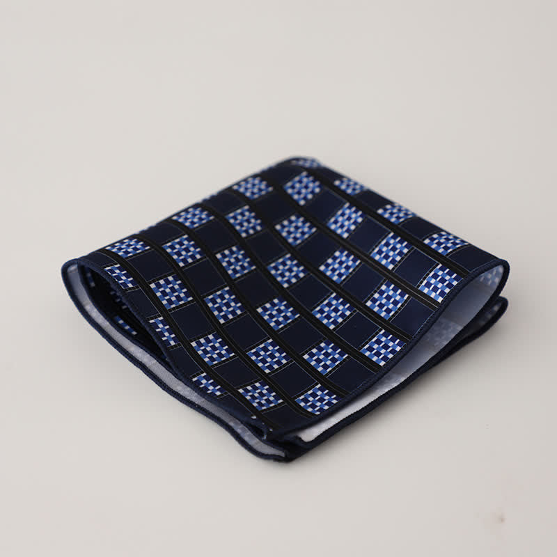 Herren Business Einstecktuch mit ausgefallenem geometrischem Blumenmuster - Stil Nr. 1 - image 3