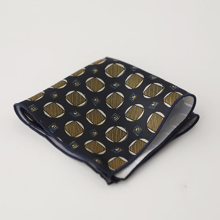 Herren Business Einstecktuch mit ausgefallenem geometrischem Blumenmuster - Stil Nr. 2 - image 5