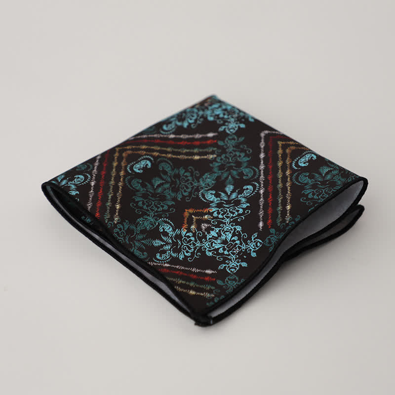Herren Business Einstecktuch mit ausgefallenem geometrischem Blumenmuster - Stil Nr. 18 - image 21