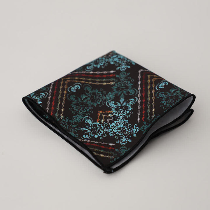Herren Business Einstecktuch mit ausgefallenem geometrischem Blumenmuster - Stil Nr. 18 - image 21
