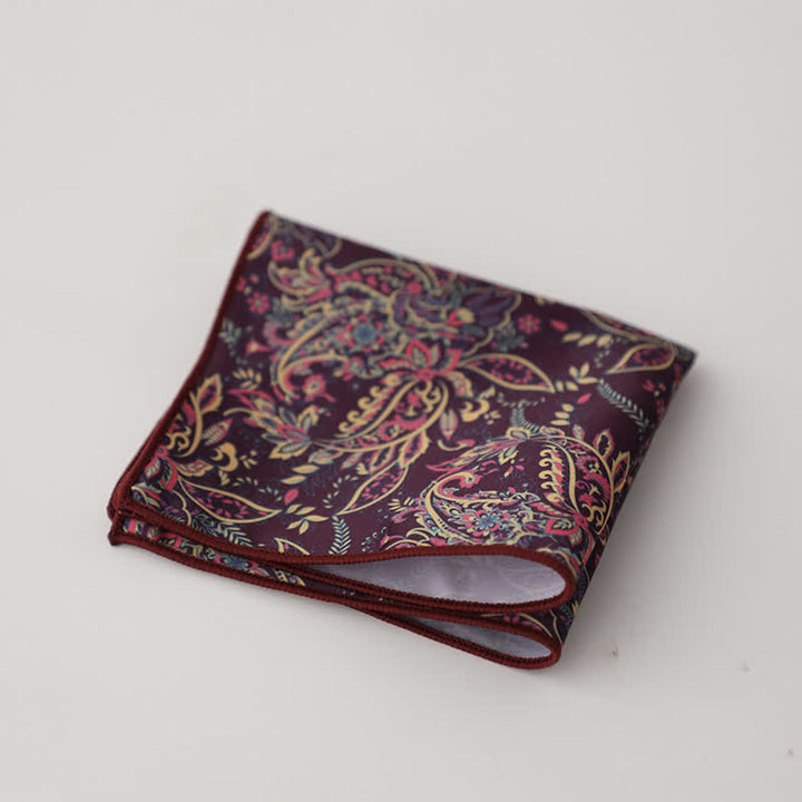 Herren Business Einstecktuch mit ausgefallenem geometrischem Blumenmuster - Stil Nr. 9 - image 12