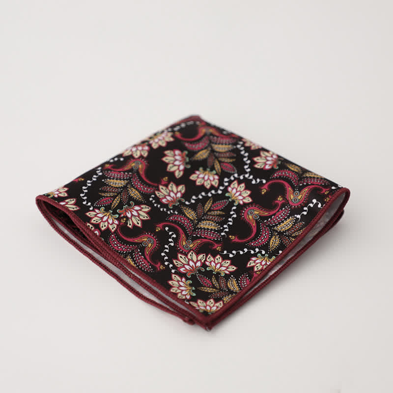 Herren Business Einstecktuch mit ausgefallenem geometrischem Blumenmuster - Stil Nr. 15 - image 18