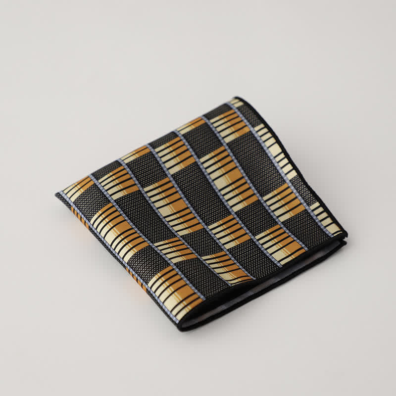 Herren Business Einstecktuch mit ausgefallenem geometrischem Blumenmuster - Stil Nr. 3 - image 6