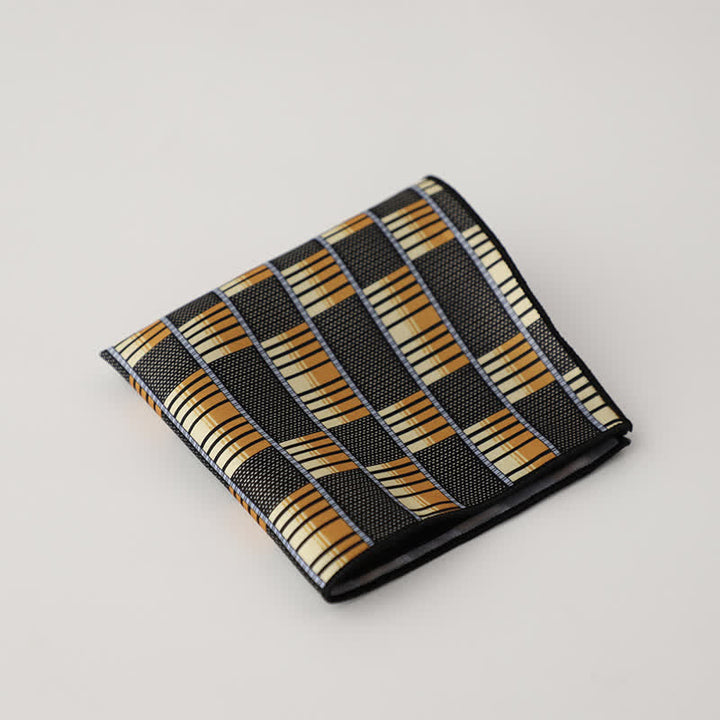 Herren Business Einstecktuch mit ausgefallenem geometrischem Blumenmuster - Stil Nr. 3 - image 6
