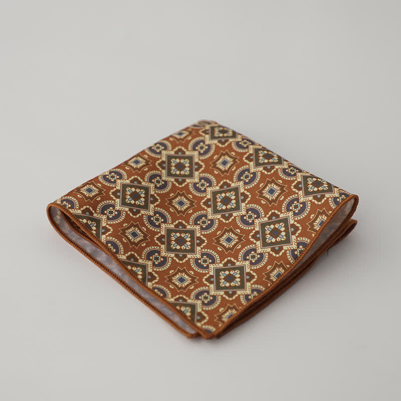 Herren Business Einstecktuch mit ausgefallenem geometrischem Blumenmuster - Stil Nr. 6 - image 9