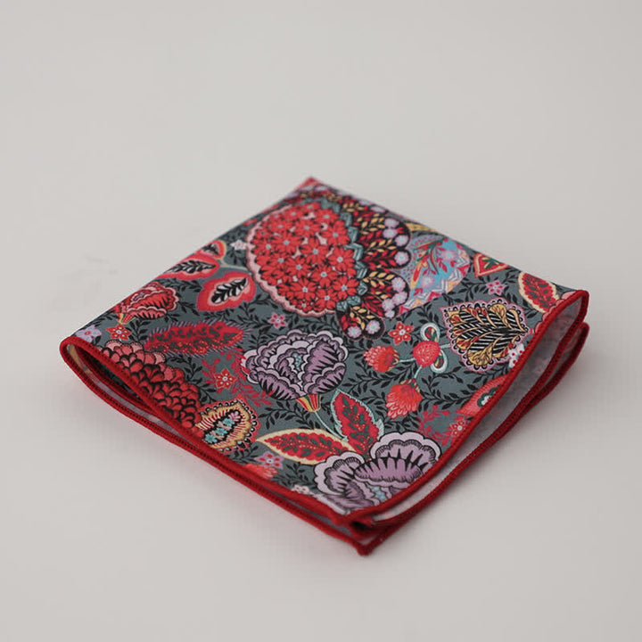 Herren Business Einstecktuch mit ausgefallenem geometrischem Blumenmuster - Stil Nr. 7 - image 10