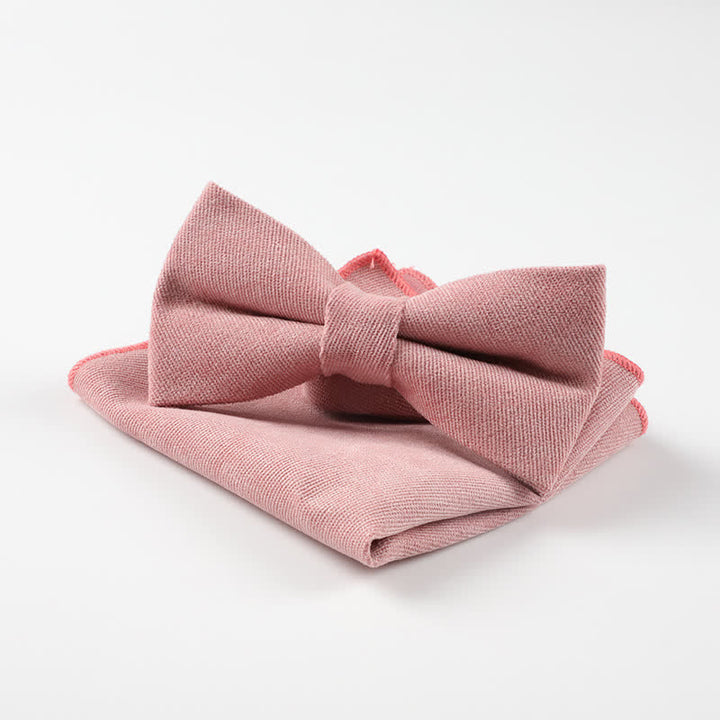 2-teilige Morandi Color System Taschentuch-Fliege - Rosa - image 12