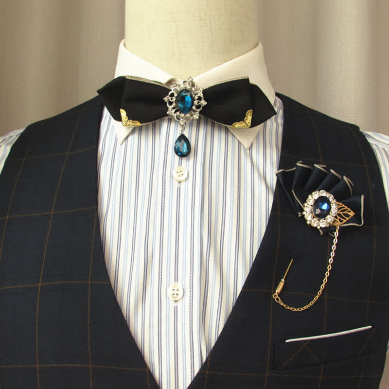 Bräutigam Braut Hochzeit Strass Fliege - image 1