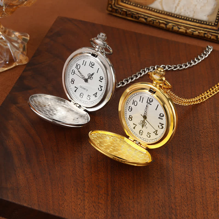 Personalisierte gravierte mechanische Taschenuhr - image 2