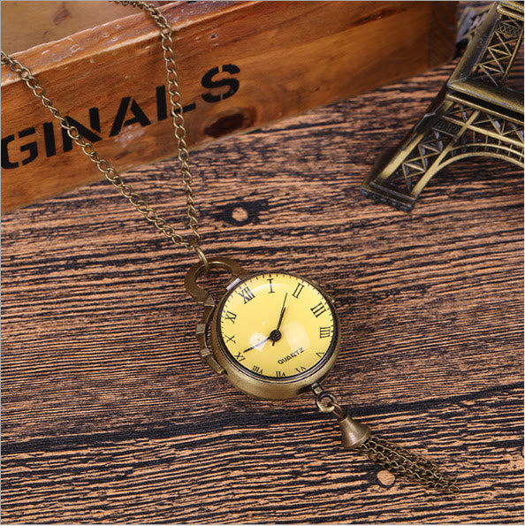 Unisex Retro Große Luxuriöse Quarz-Taschenuhr - Metallisch - image 3