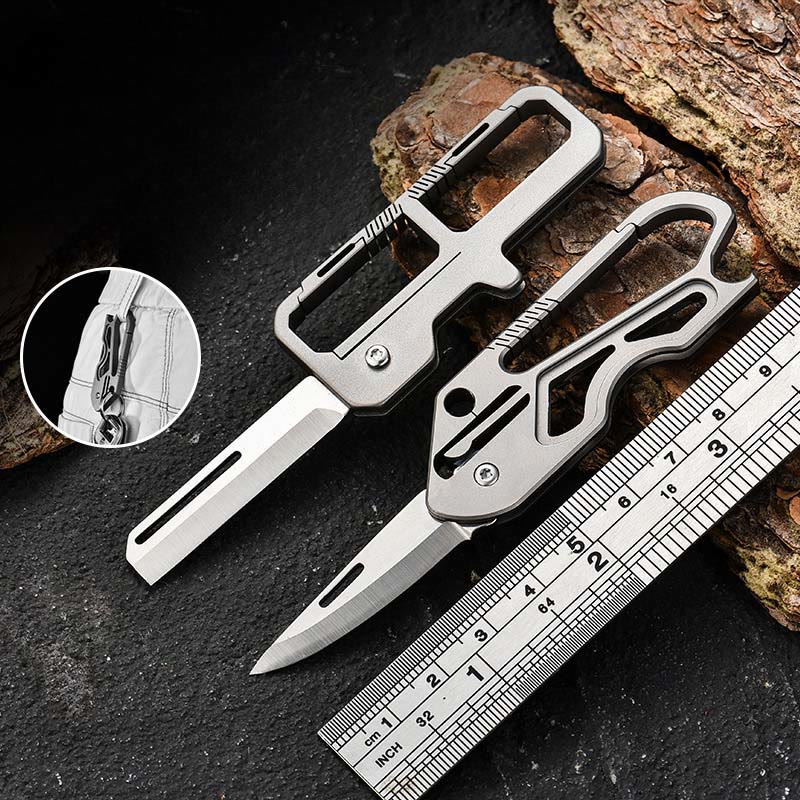 Tragbares Outdoor-EDC-Tool Klappmesser Schlüsselanhänger - image 4