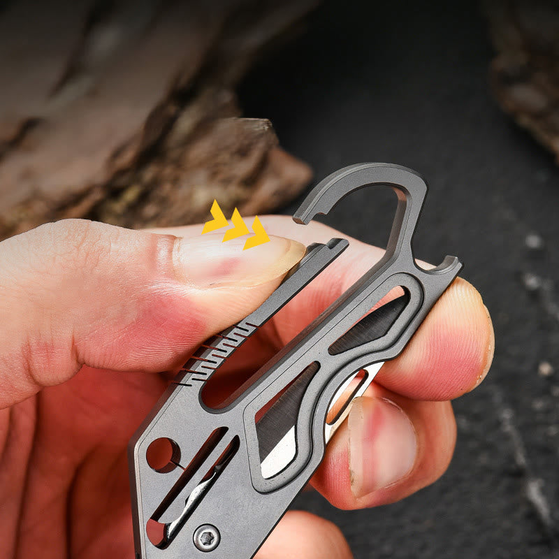 Tragbares Outdoor-EDC-Tool Klappmesser Schlüsselanhänger - image 6