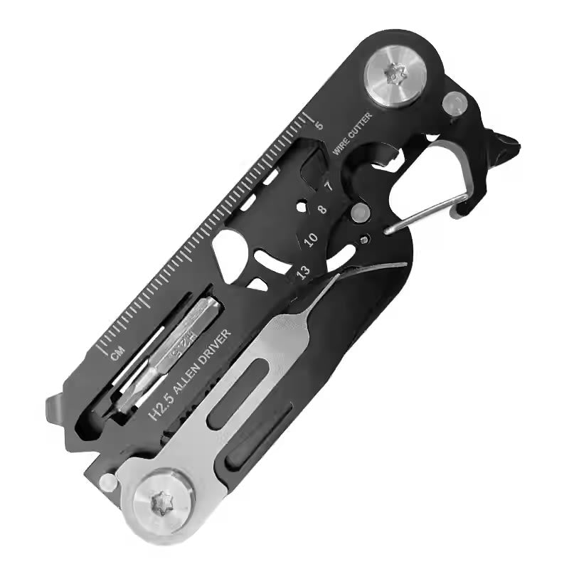 Multifunktionales EDC-Tool Tragbares Klappmesser Schlüsselanhänger - Schwarz - image 3