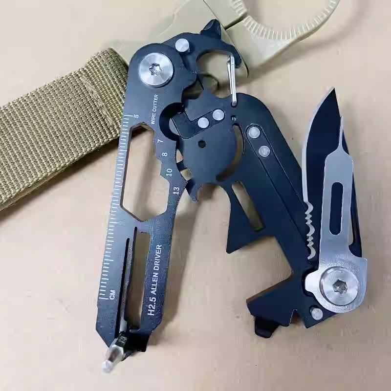 Multifunktionales EDC-Tool Tragbares Klappmesser Schlüsselanhänger - image 4