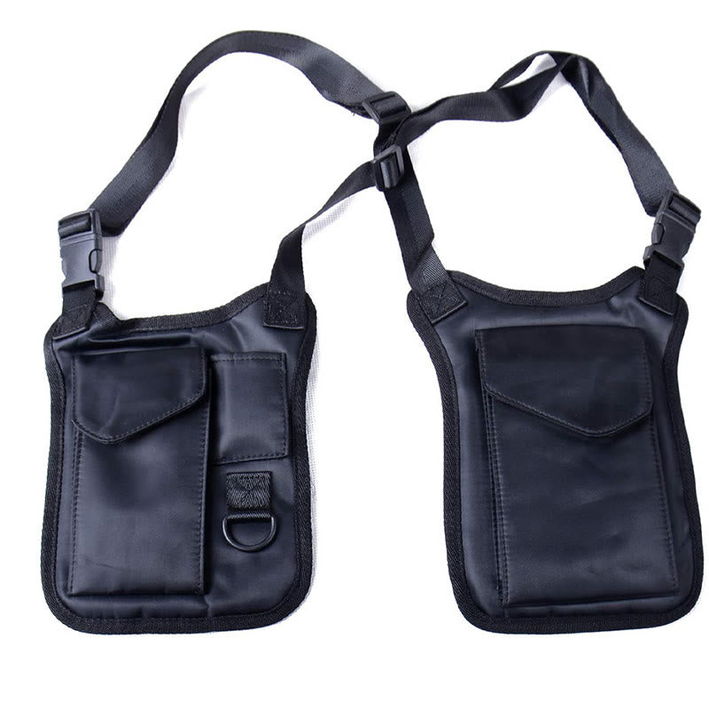 Eng anliegende, diebstahlsichere Achseltasche für den Außenbereich - Schwarz - image 2