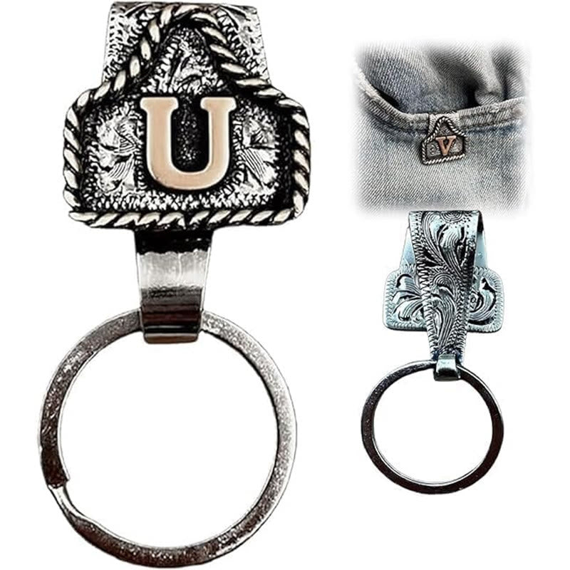 Retro-Schlüsselanhänger aus Metall im Western-Cowboy-Stil - U - image 22