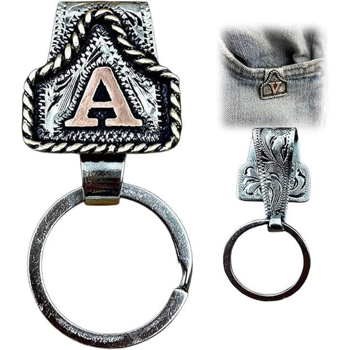 Retro-Schlüsselanhänger aus Metall im Western-Cowboy-Stil - A - image 3