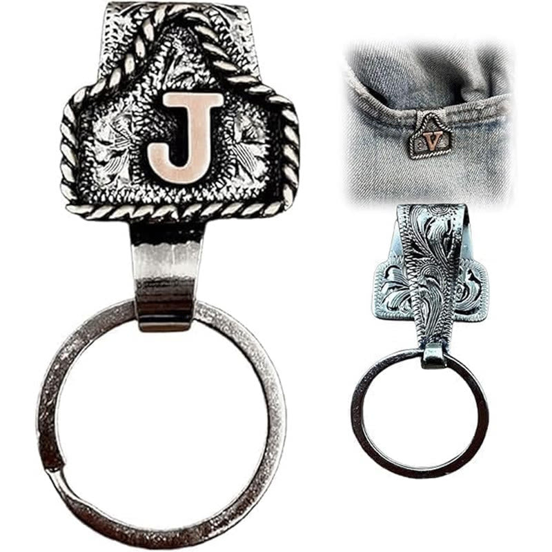 Retro-Schlüsselanhänger aus Metall im Western-Cowboy-Stil - J - image 12