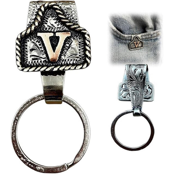 Retro-Schlüsselanhänger aus Metall im Western-Cowboy-Stil - V - image 23