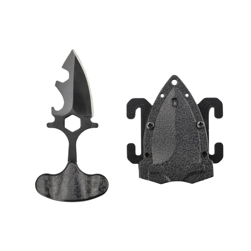 Tragbares EDC-Tool zur Selbstverteidigung im Freien, Mini-Schwarzmesser - Schwarz - image 3