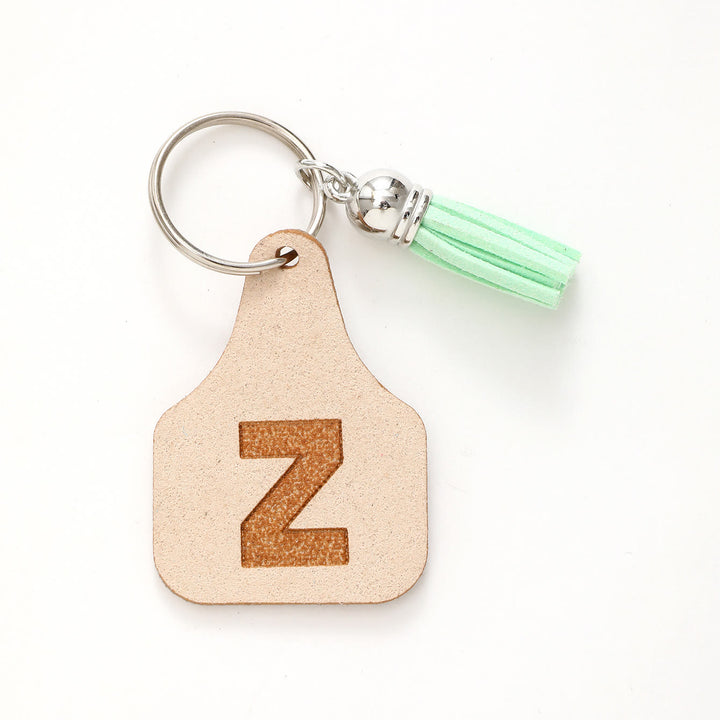 Bauernhof Minimalistischer Stil Buchstabe Grün Quaste Schlüsselanhänger - Z - image 28