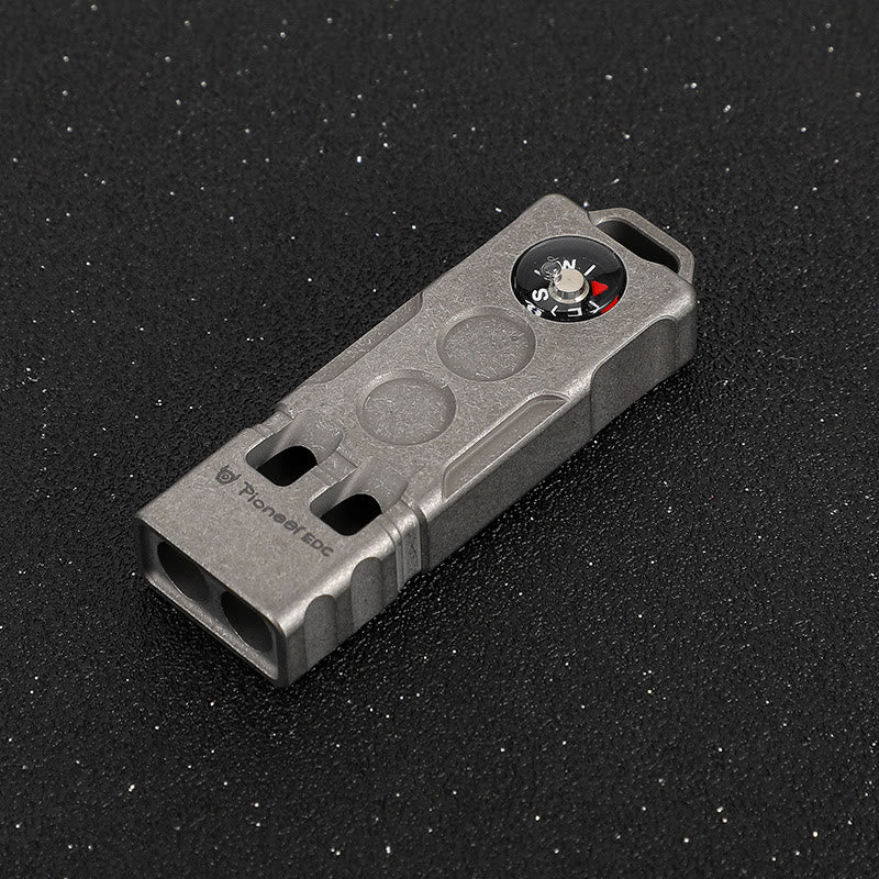 2-in-1 EDC-Tool Dual Tube High Decibel Survival Kompass & Pfeife - Steinwäsche - image 9