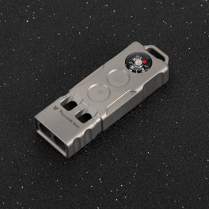 2-in-1 EDC-Tool Dual Tube High Decibel Survival Kompass & Pfeife - Sandstrahlen - image 11