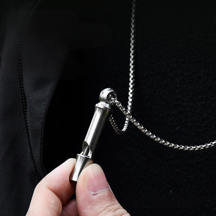 Outdoor Titanlegierung EDC-Tool Einzelrohr Hochdezibelpfeife - image 4