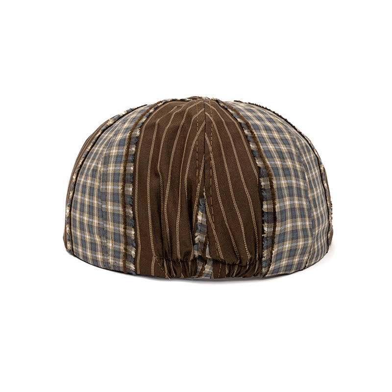 Baskenmütze im Retro-Stil mit Farbblockierung, geeignet für Frühling und Sommer - image 3