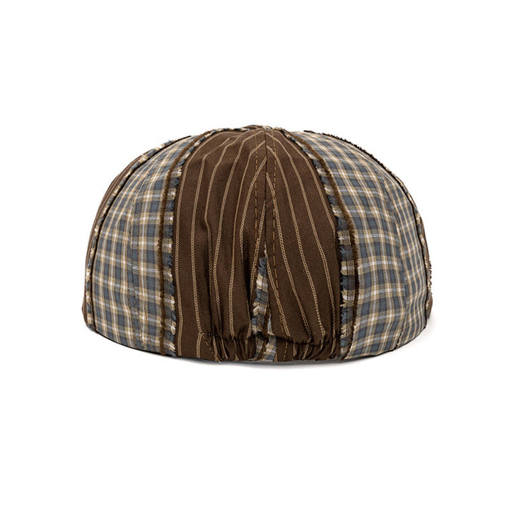 Baskenmütze im Retro-Stil mit Farbblockierung, geeignet für Frühling und Sommer - image 3