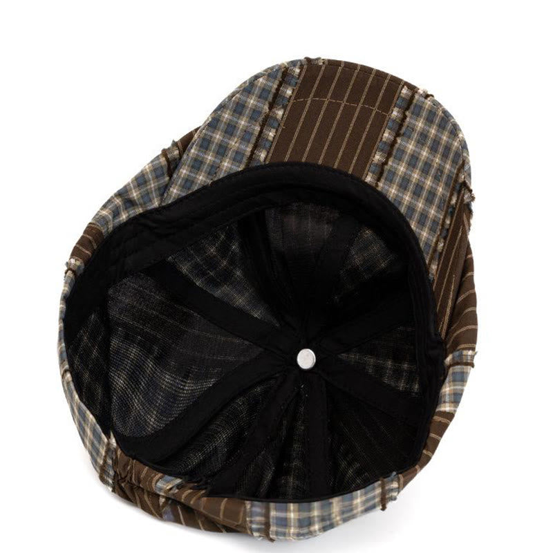 Baskenmütze im Retro-Stil mit Farbblockierung, geeignet für Frühling und Sommer - image 6