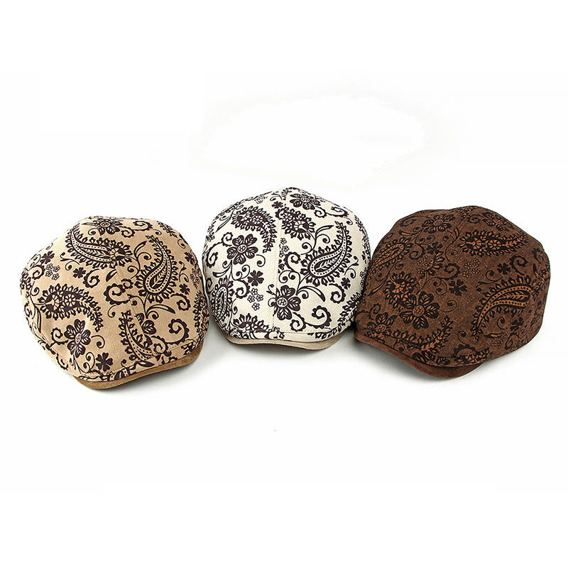 Personalisierte Baskenmütze im ethnischen Stil mit Cashew-Print - image 2