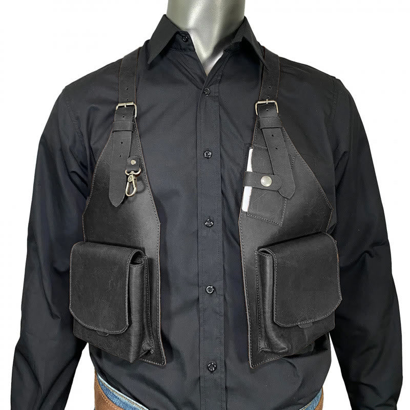 Große Achsel- und Schultertasche im mittelalterlichen Stil - image 3