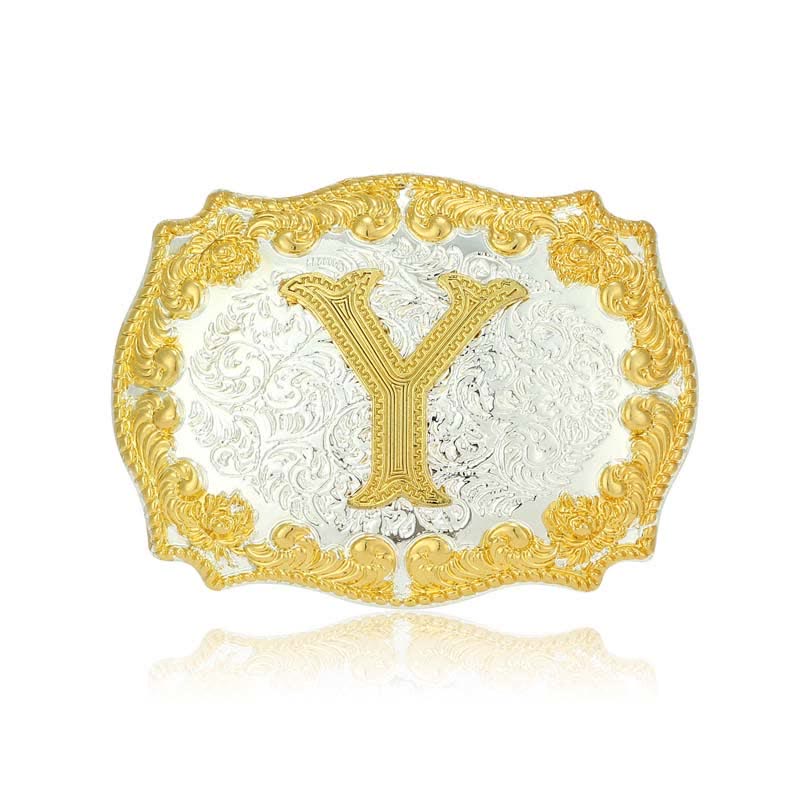 DIY-Ledergürtel für Herren mit goldener Anfangsbuchstabenschnalle - Y - Ohne Gürtel - image 30