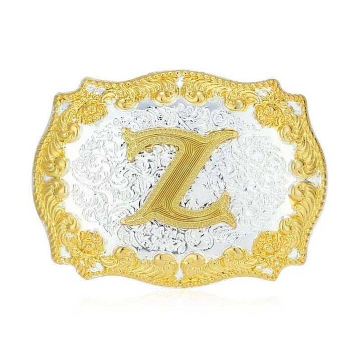 DIY-Ledergürtel für Herren mit goldener Anfangsbuchstabenschnalle - Z - Ohne Gürtel - image 31