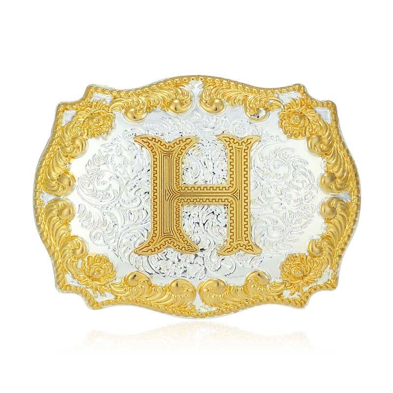 DIY-Ledergürtel für Herren mit goldener Anfangsbuchstabenschnalle - H - Ohne Gürtel - image 13