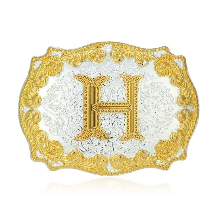 DIY-Ledergürtel für Herren mit goldener Anfangsbuchstabenschnalle - H - Ohne Gürtel - image 13