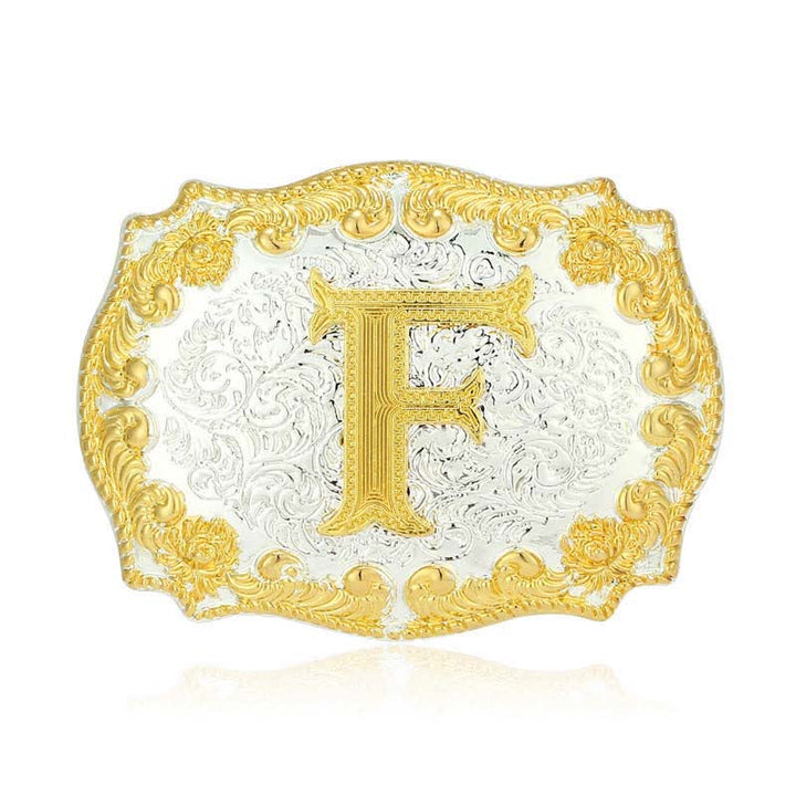 DIY-Ledergürtel für Herren mit goldener Anfangsbuchstabenschnalle - F - Ohne Gürtel - image 11