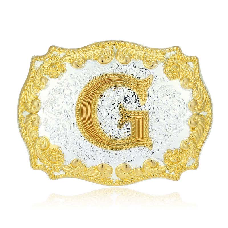 DIY-Ledergürtel für Herren mit goldener Anfangsbuchstabenschnalle - G - Ohne Gürtel - image 12