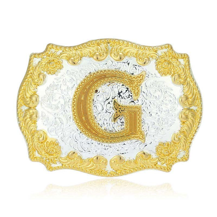 DIY-Ledergürtel für Herren mit goldener Anfangsbuchstabenschnalle - G - Ohne Gürtel - image 12