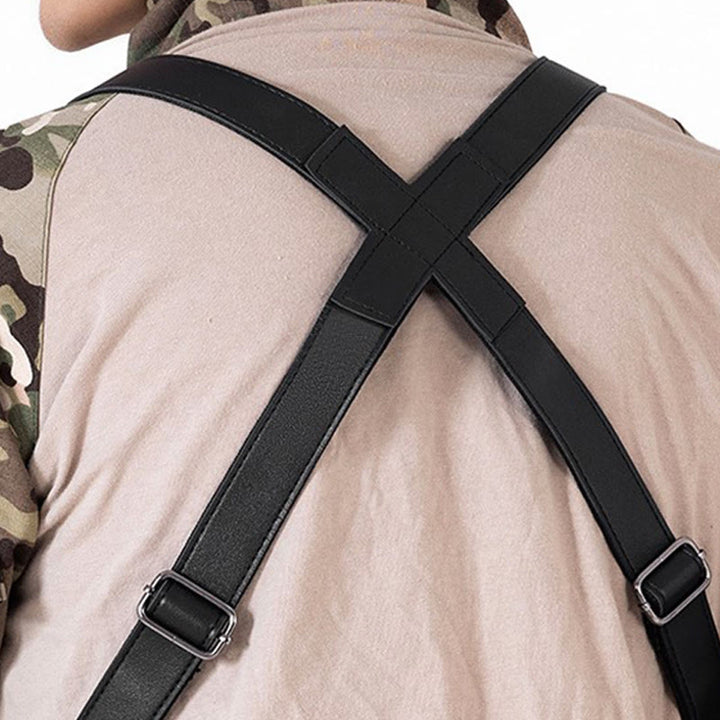 Outdoor-Umhängetasche aus Leder mit mehreren Taschen und großem Fassungsvermögen - image 5