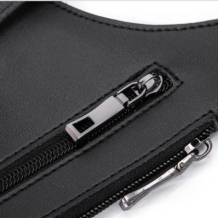 Outdoor-Umhängetasche aus Leder mit mehreren Taschen und großem Fassungsvermögen - image 7