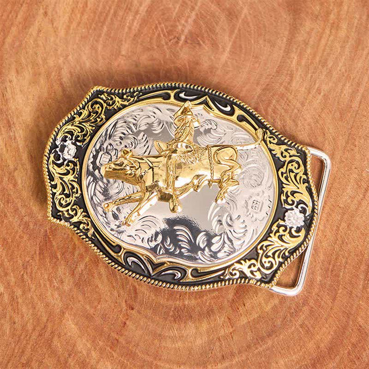 Gold & Schwarz DIY Western Reiten Ritter Cowboy Schnalle Ledergürtel - image 3