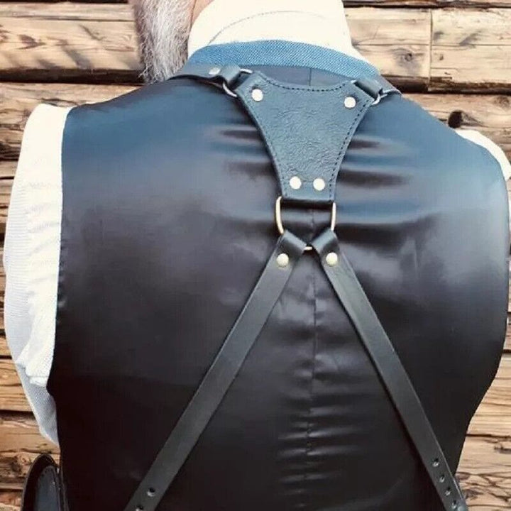 Vintage Herren Viking Große Kapazität Unterarm Brieftasche Schultertasche - image 4