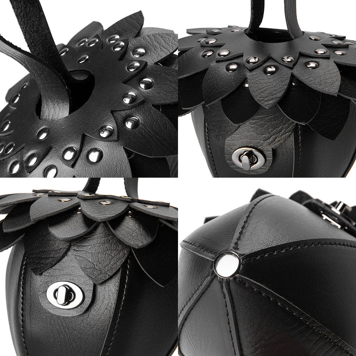 Personalisierte Retro-Gürteltasche in Kastanienform für Damen - image 6