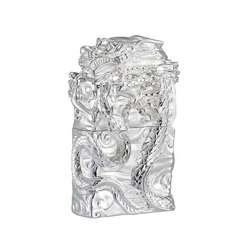 Retro Collection Relief Dragon Nachfüllbares Kerosinfeuerzeug - Silber - image 10