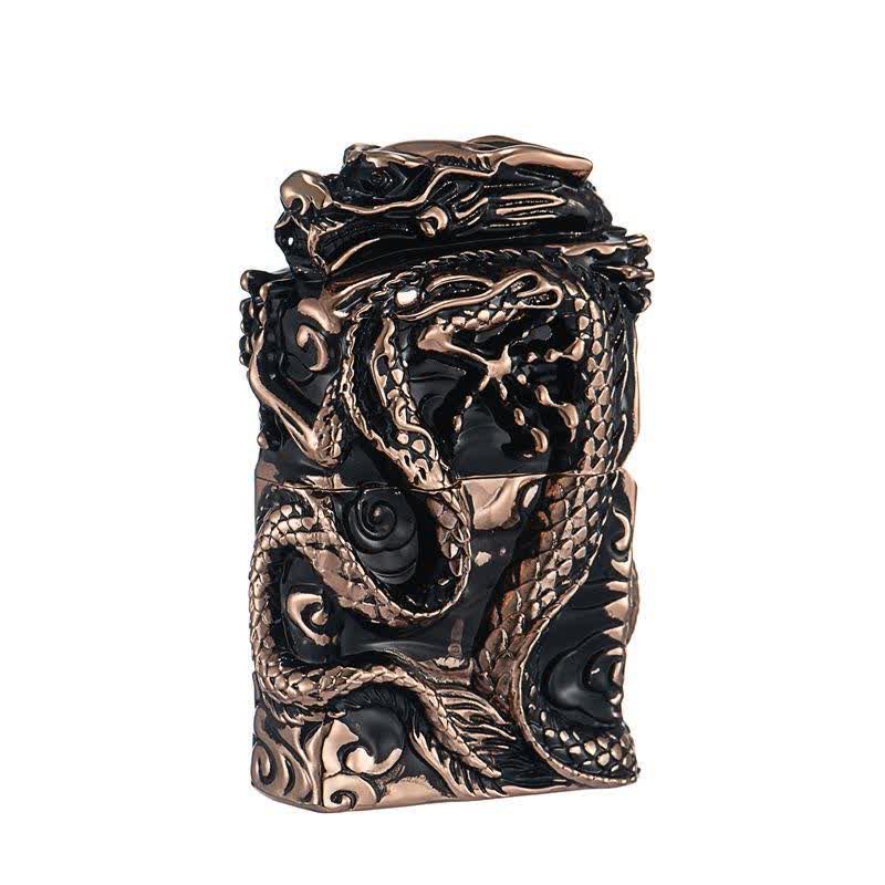 Retro Collection Relief Dragon Nachfüllbares Kerosinfeuerzeug - Roségold - image 9