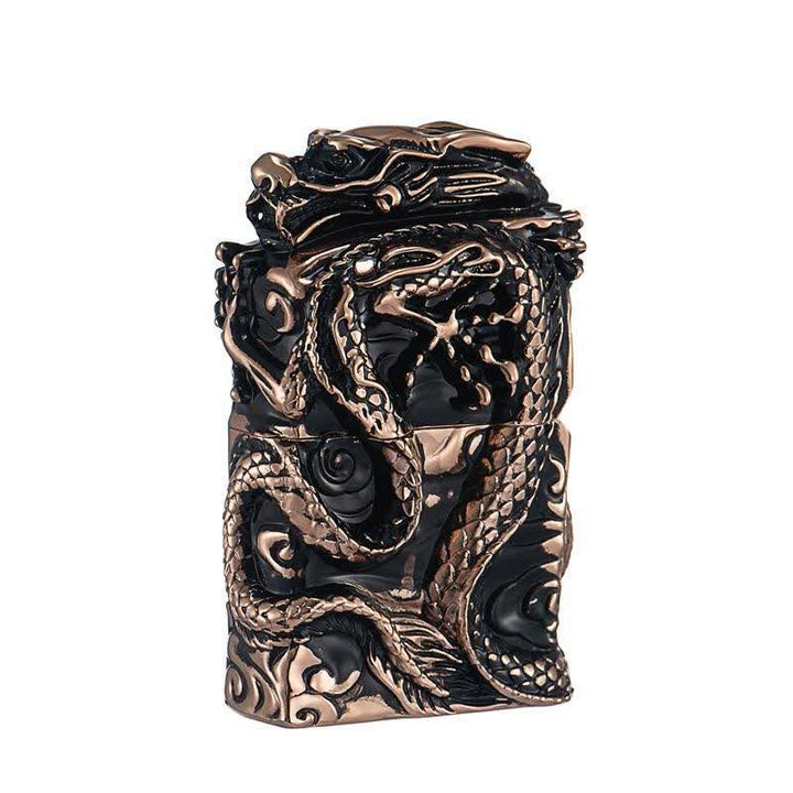 Retro Collection Relief Dragon Nachfüllbares Kerosinfeuerzeug - Roségold - image 9