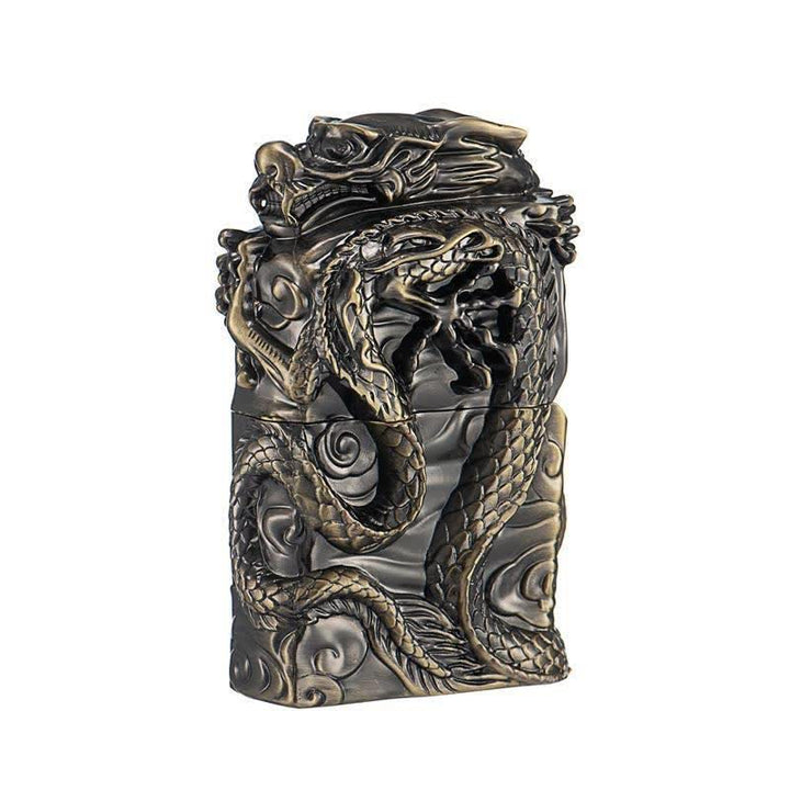 Retro Collection Relief Dragon Nachfüllbares Kerosinfeuerzeug - Bronze - image 6